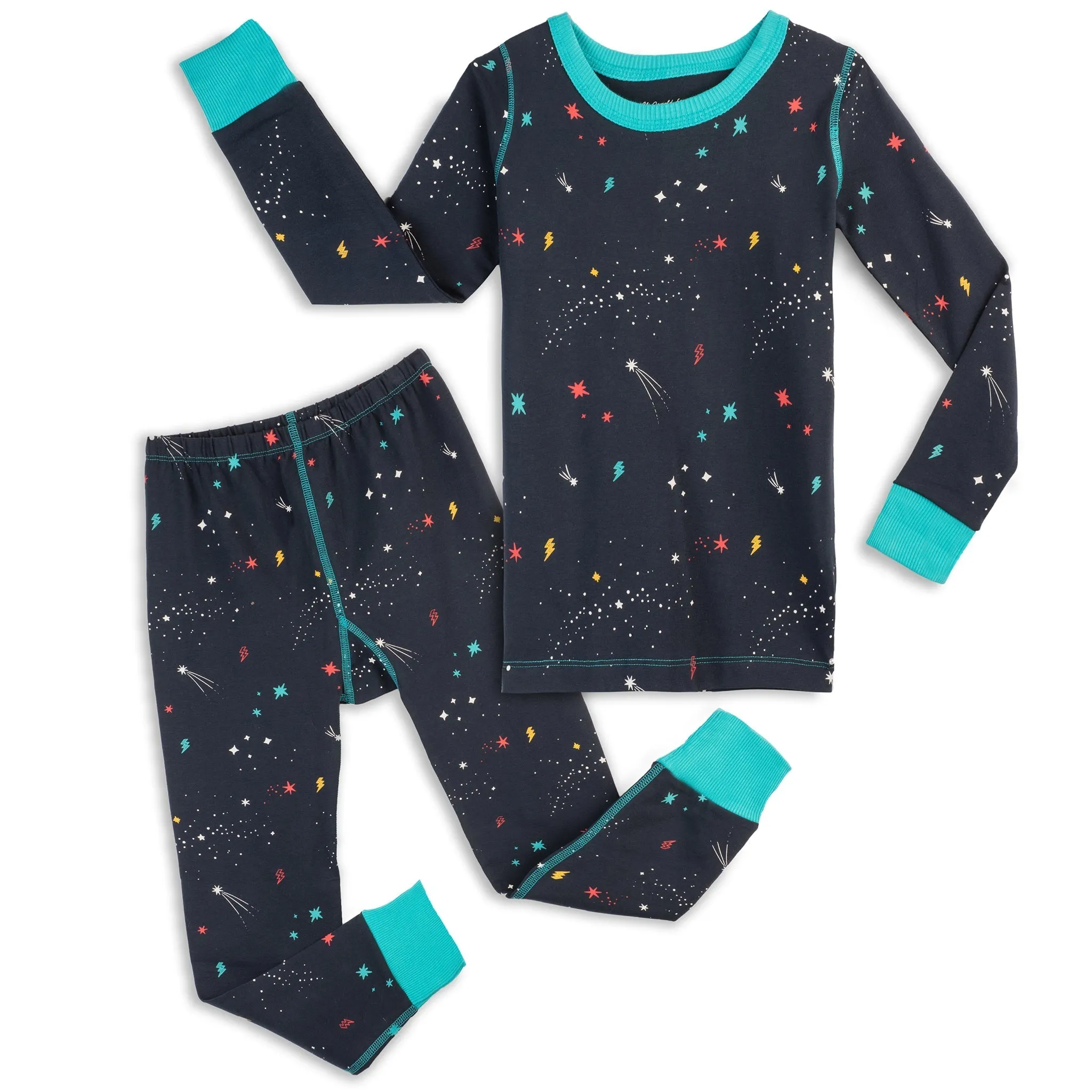 100% Organic Cotton Long Sleeve Pajamas for Kids: Artist Designed Prints