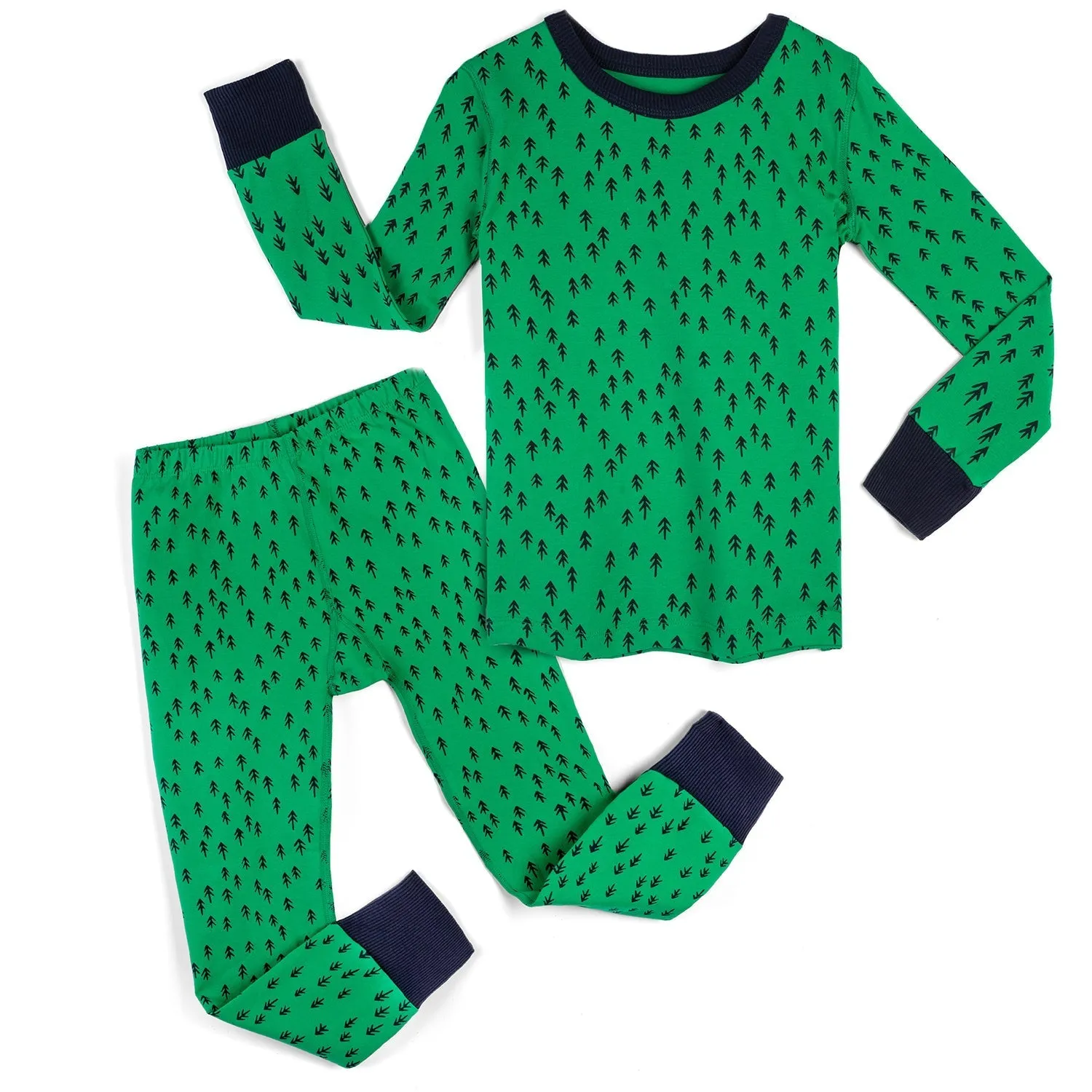 100% Organic Cotton Long Sleeve Pajamas for Kids: Artist Designed Prints