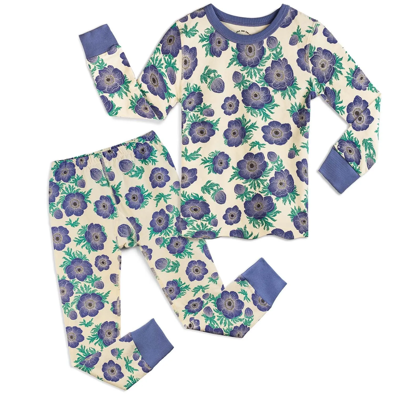 100% Organic Cotton Long Sleeve Pajamas for Kids: Artist Designed Prints