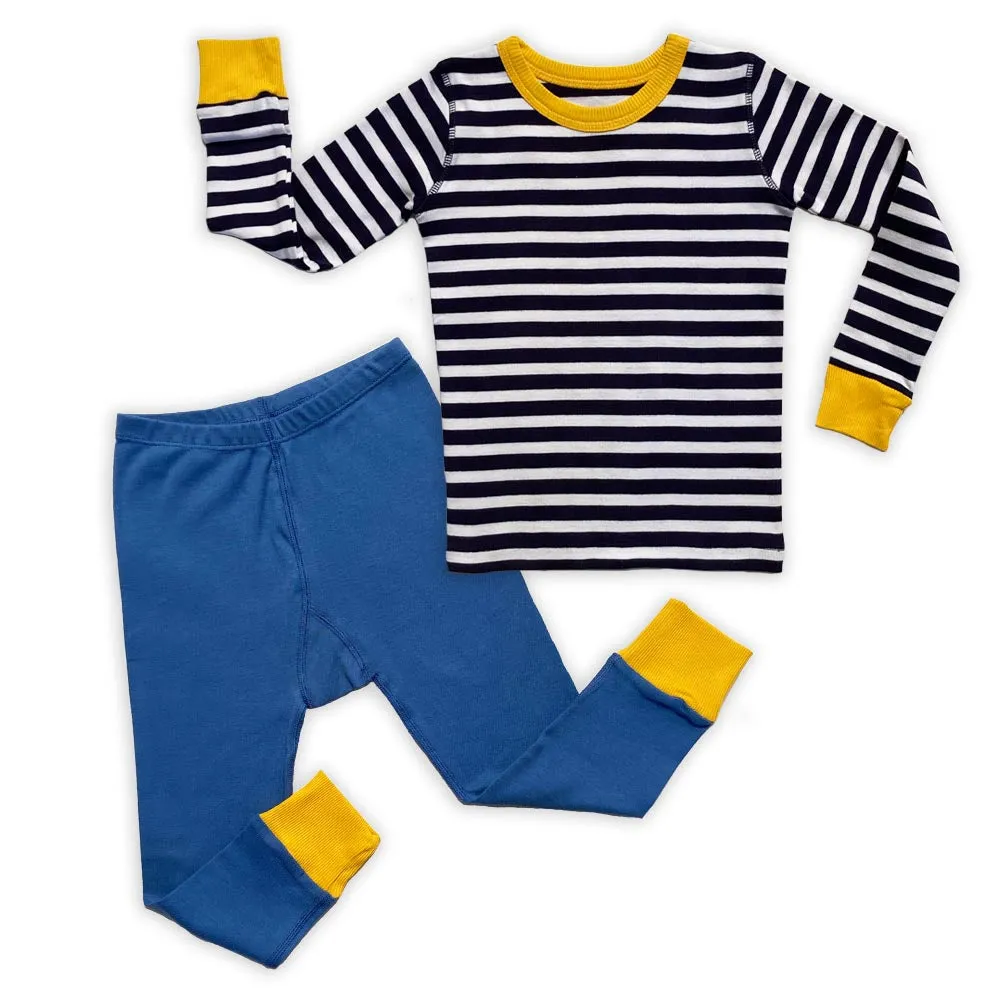 100% Organic Cotton Long Sleeve Pajamas for Kids: FINAL SALE