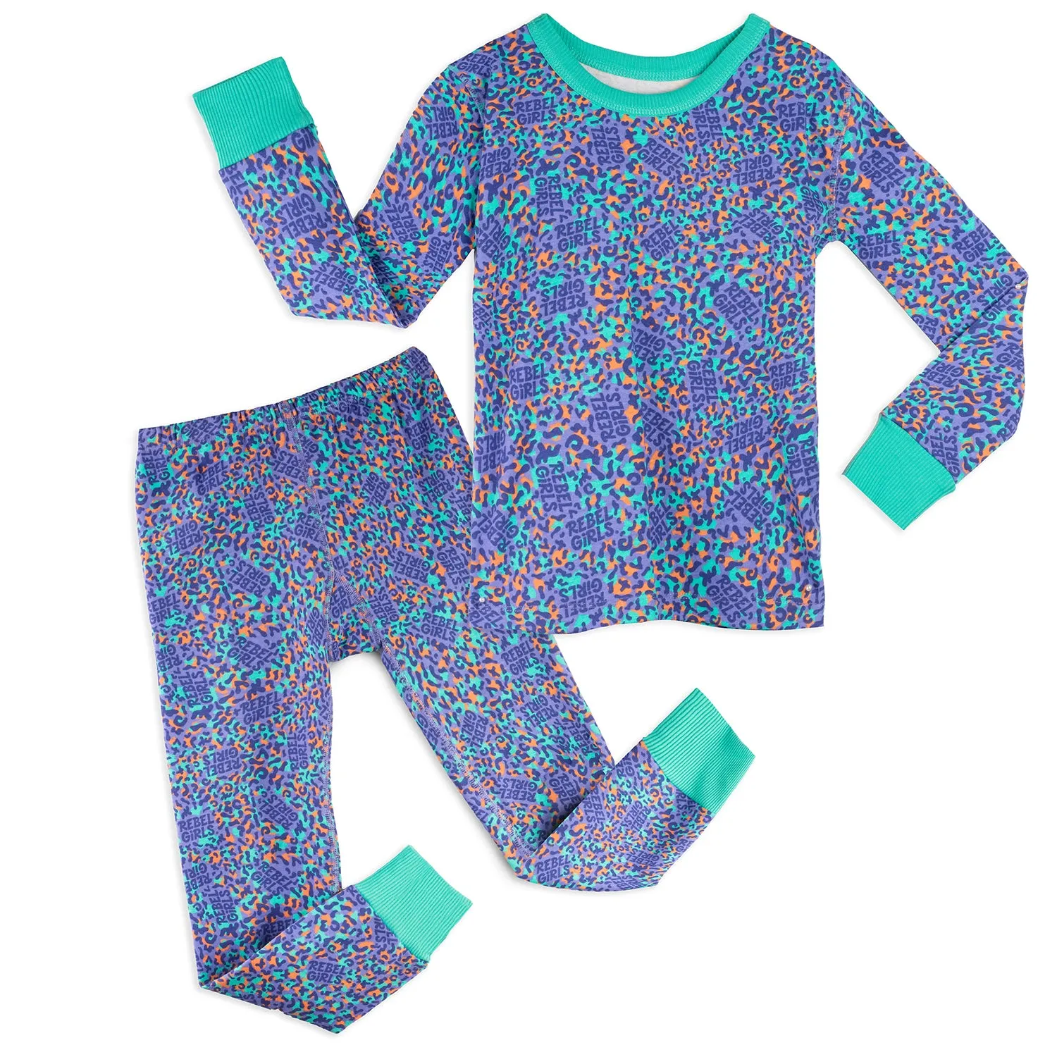 100% Organic Cotton Long Sleeve Pajamas: Rebel Girls