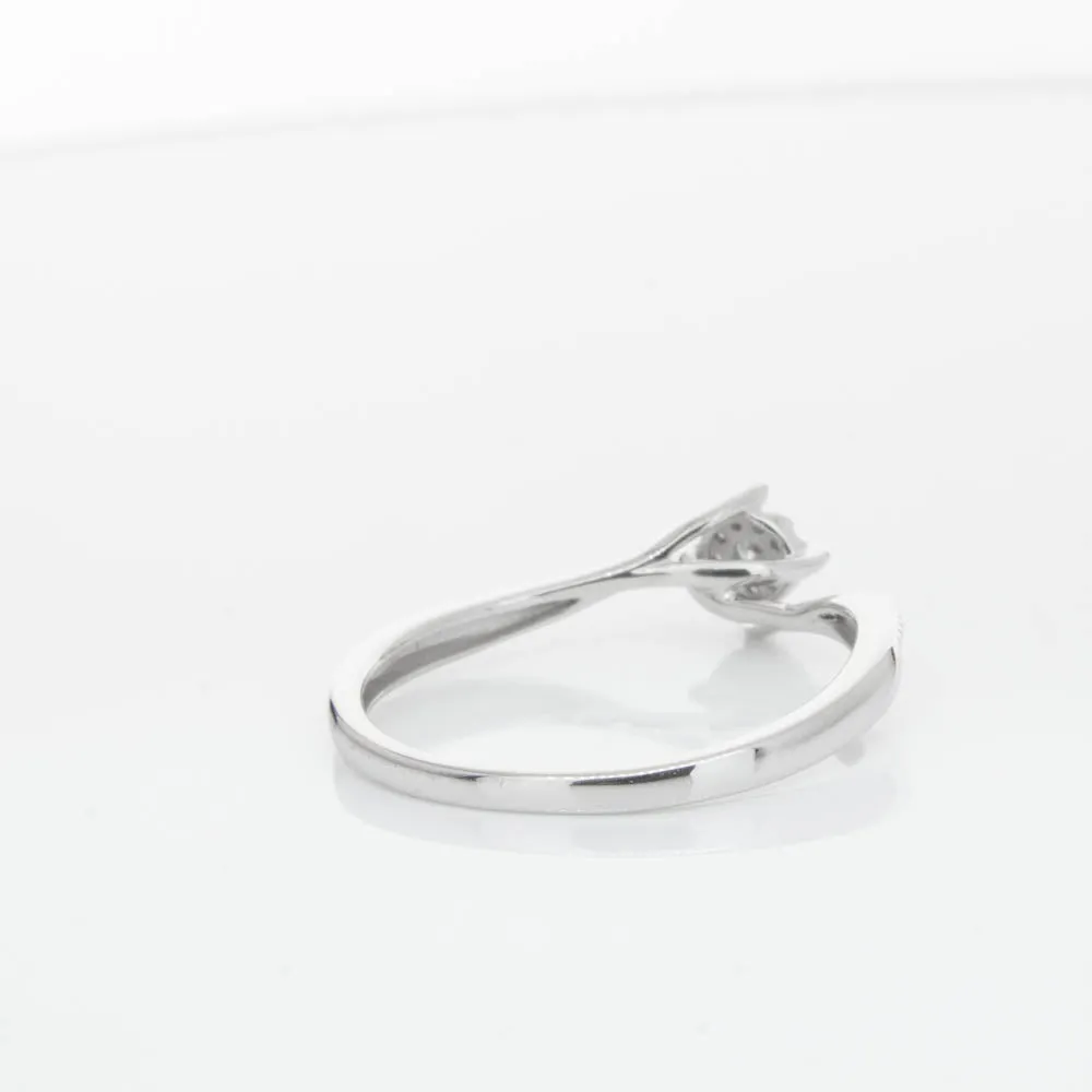 14ct White Gold Diamond Tango Ring