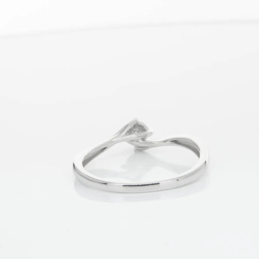 14ct White Gold Diamond Tango Ring