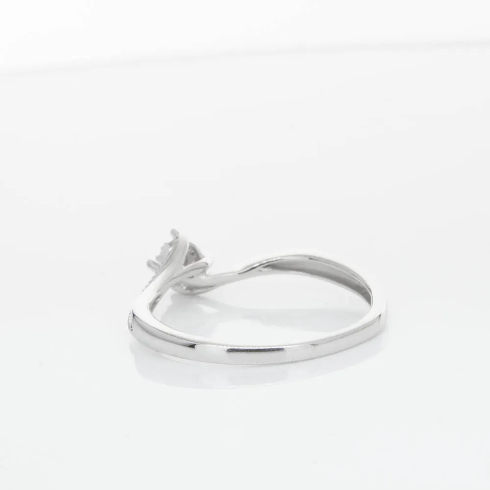 14ct White Gold Diamond Tango Ring