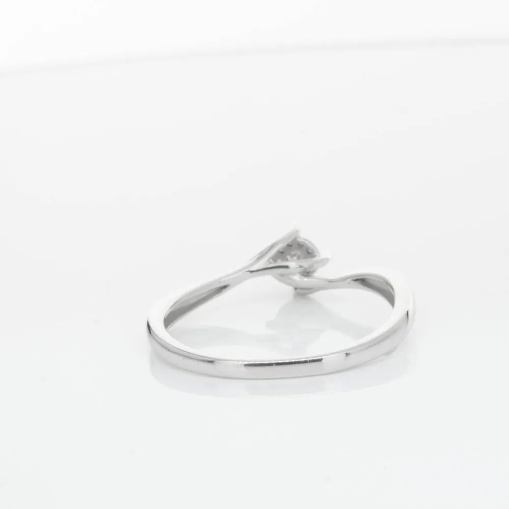 14ct White Gold Diamond Tango Ring