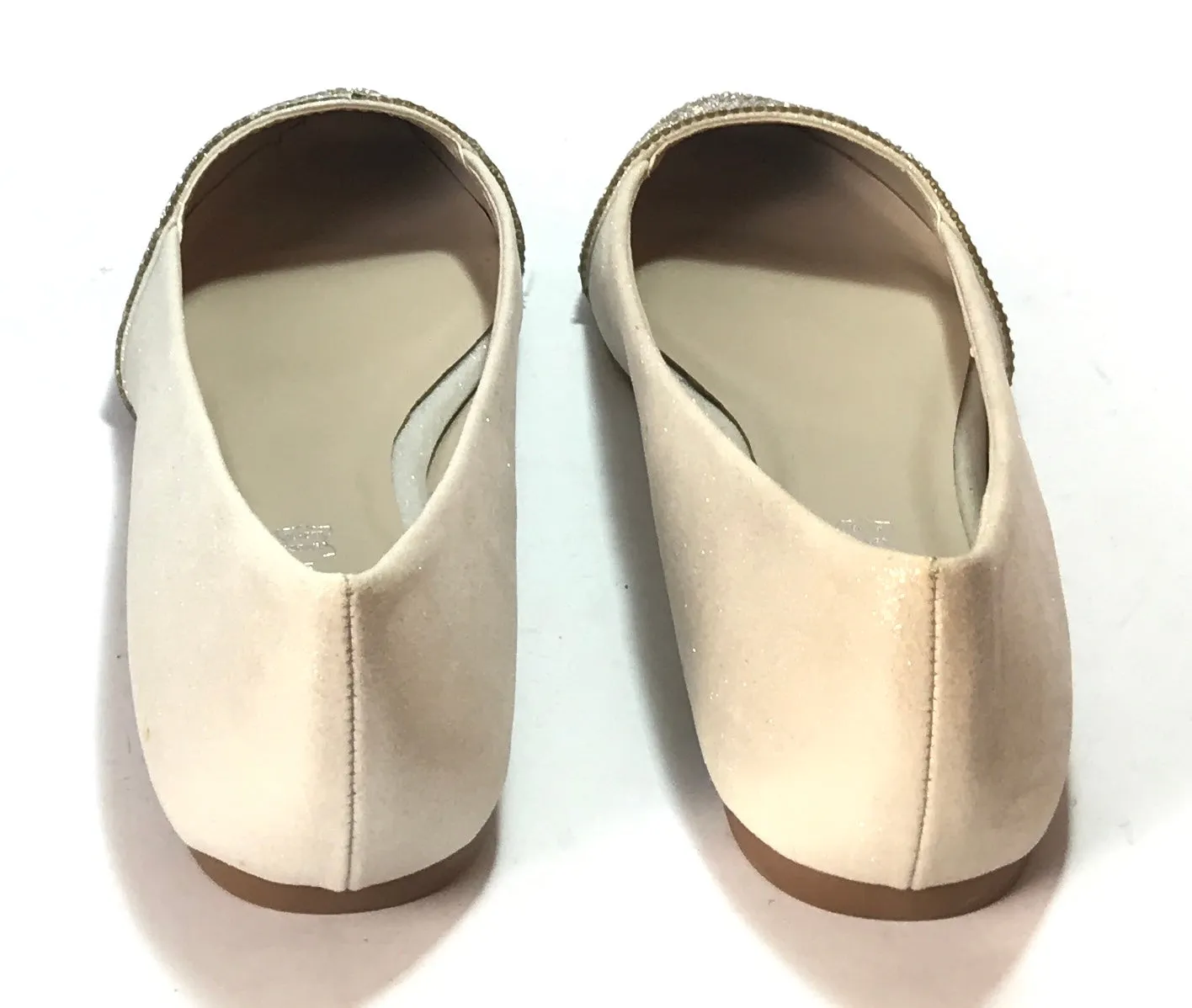 ALDO 'Musigliano' Beige Rhinestone Flats | Like New |