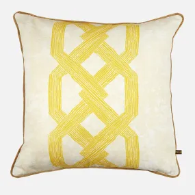 Aluro Yellow Throw Pillows