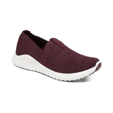 Angie Slip On Sneaker in Burgundy