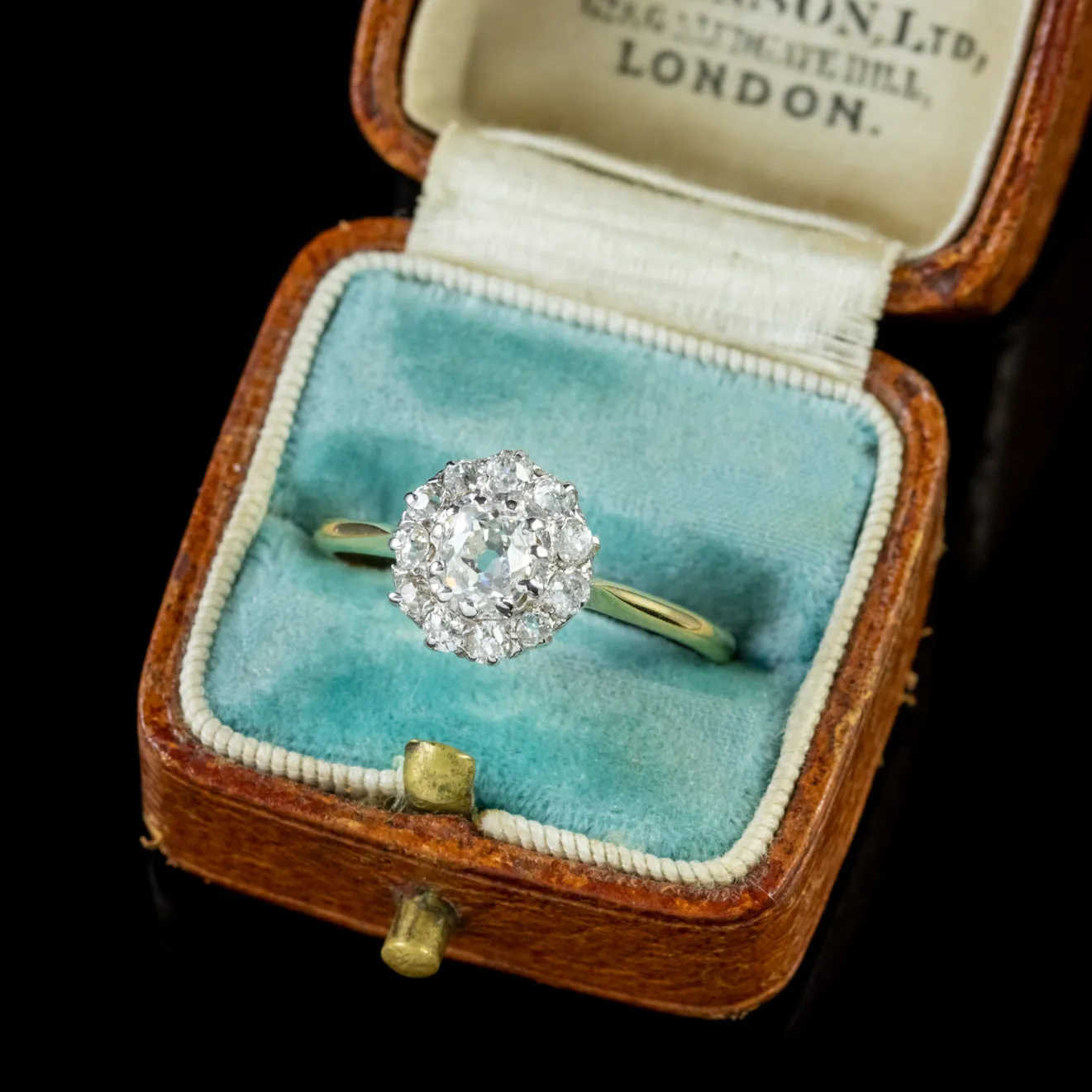 Antique Edwardian Diamond Ring 18Ct Gold Circa 1915