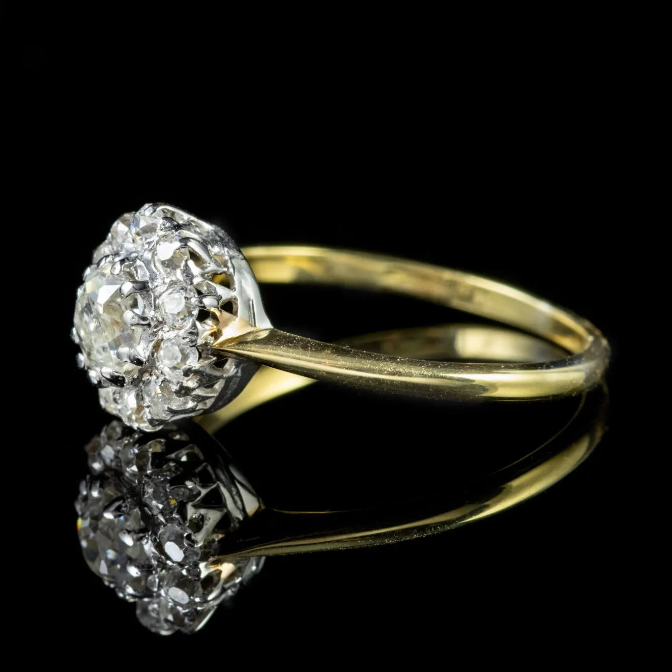 Antique Edwardian Diamond Ring 18Ct Gold Circa 1915