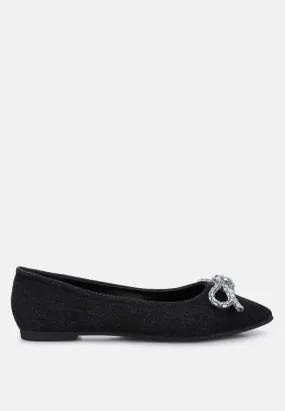 Bow Detail Ballet Flats By Ruw