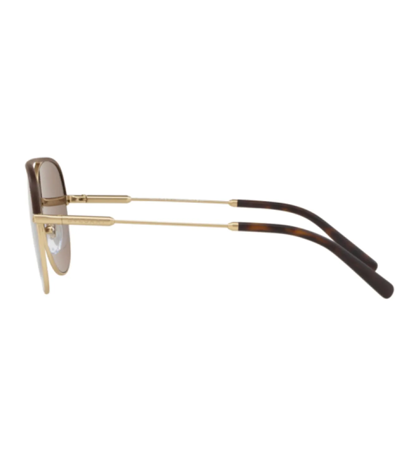 Bvlgari Men Brown Aviator Sunglasses