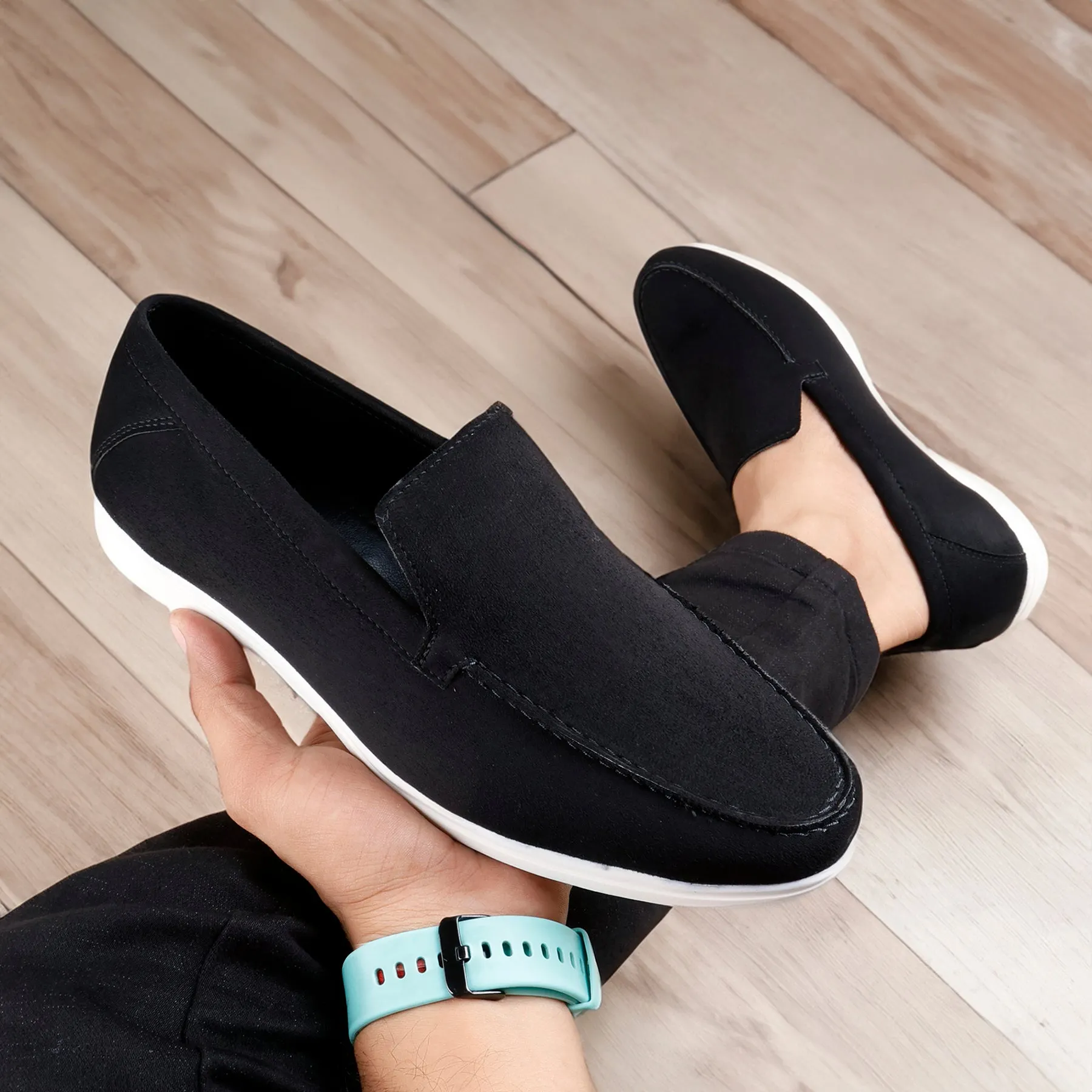 Bxxy's Luxury Vegan Suede Slip-on Loafers for Men