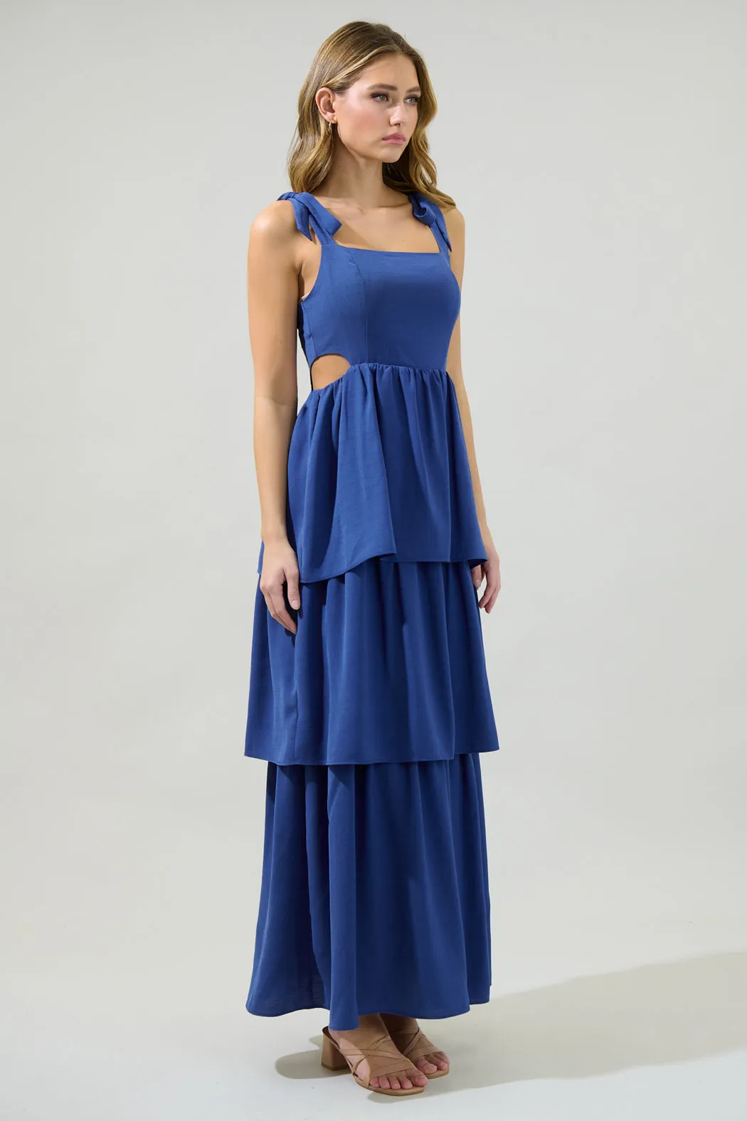 Carmen Alvera Tiered Maxi Dress