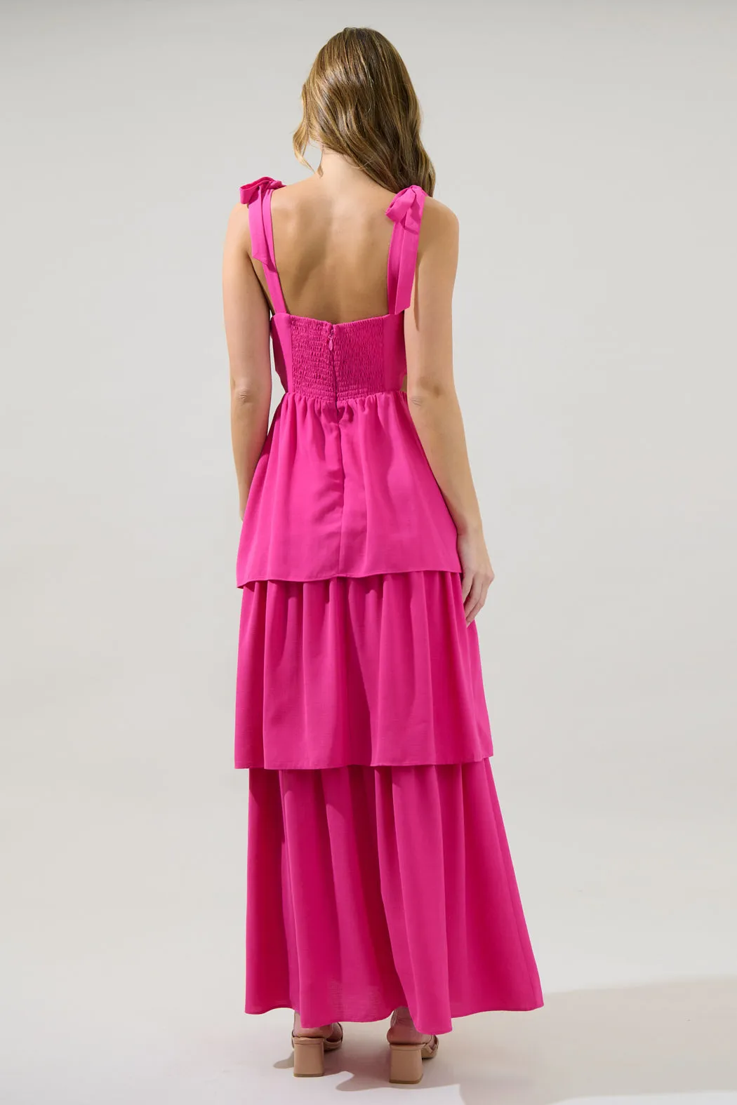 Carmen Alvera Tiered Maxi Dress