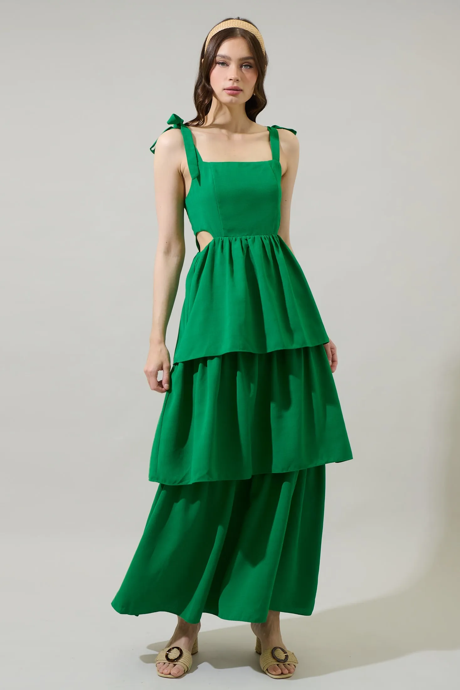 Carmen Alvera Tiered Maxi Dress