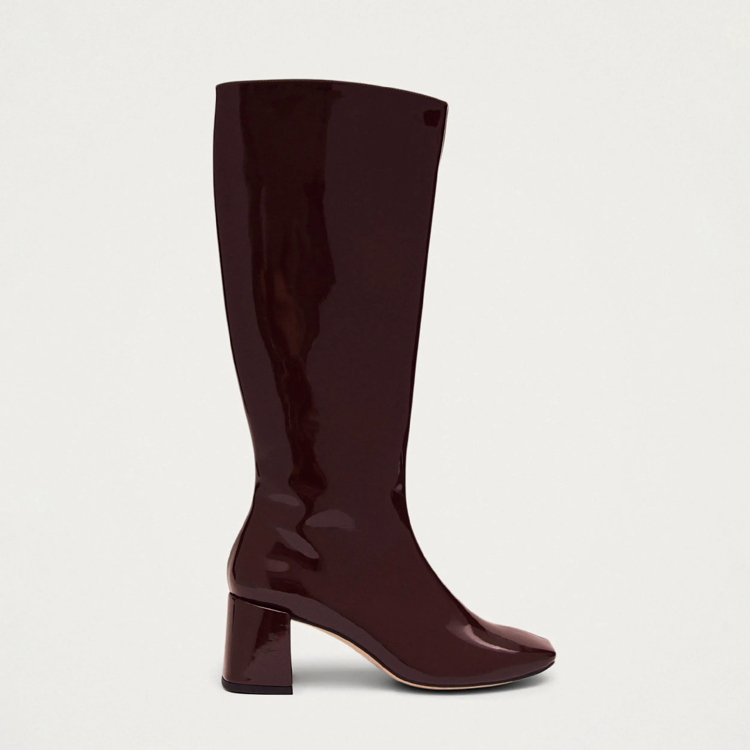 Chalk Onix Burgundy Vegan Leather Boots