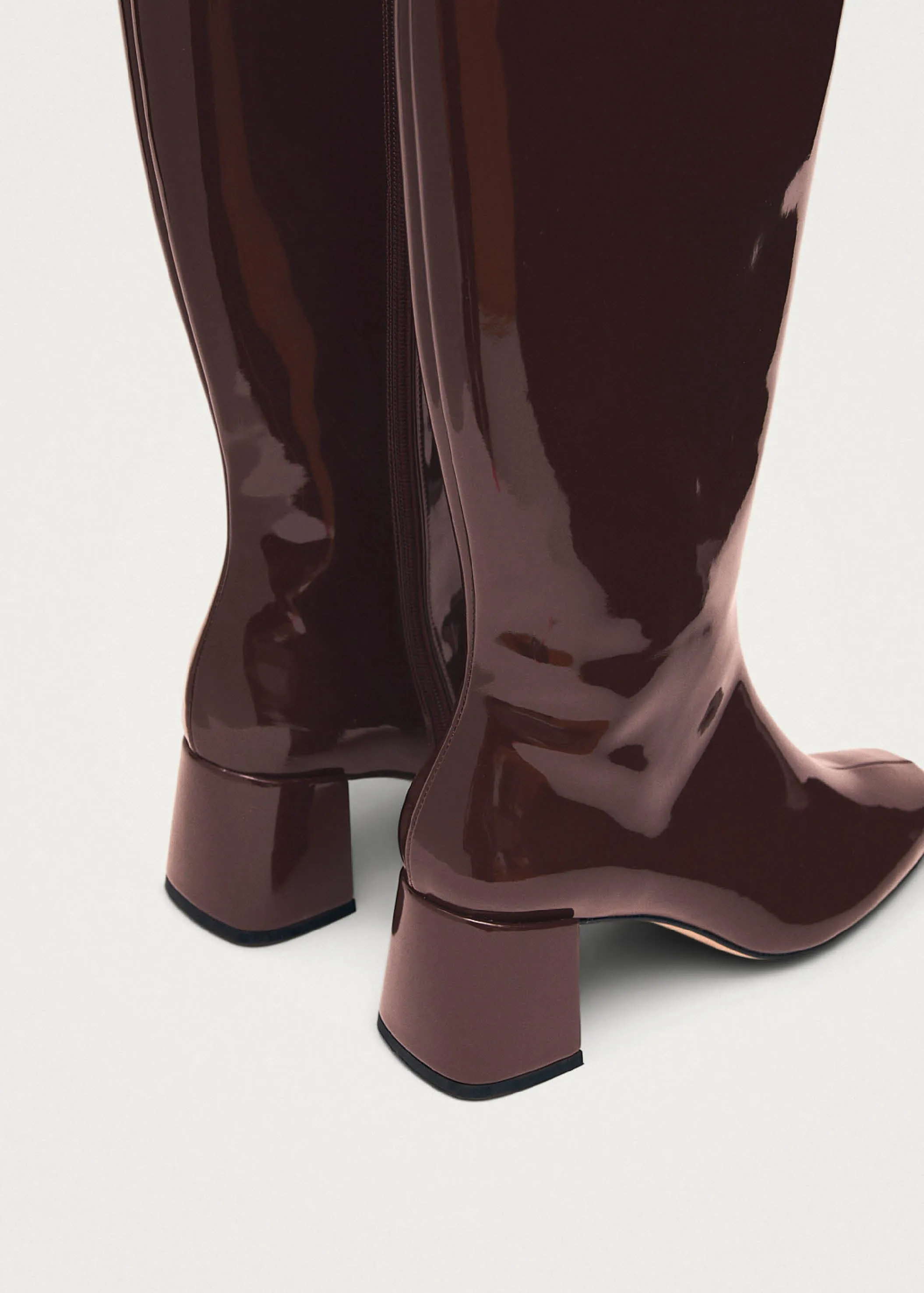 Chalk Onix Burgundy Vegan Leather Boots