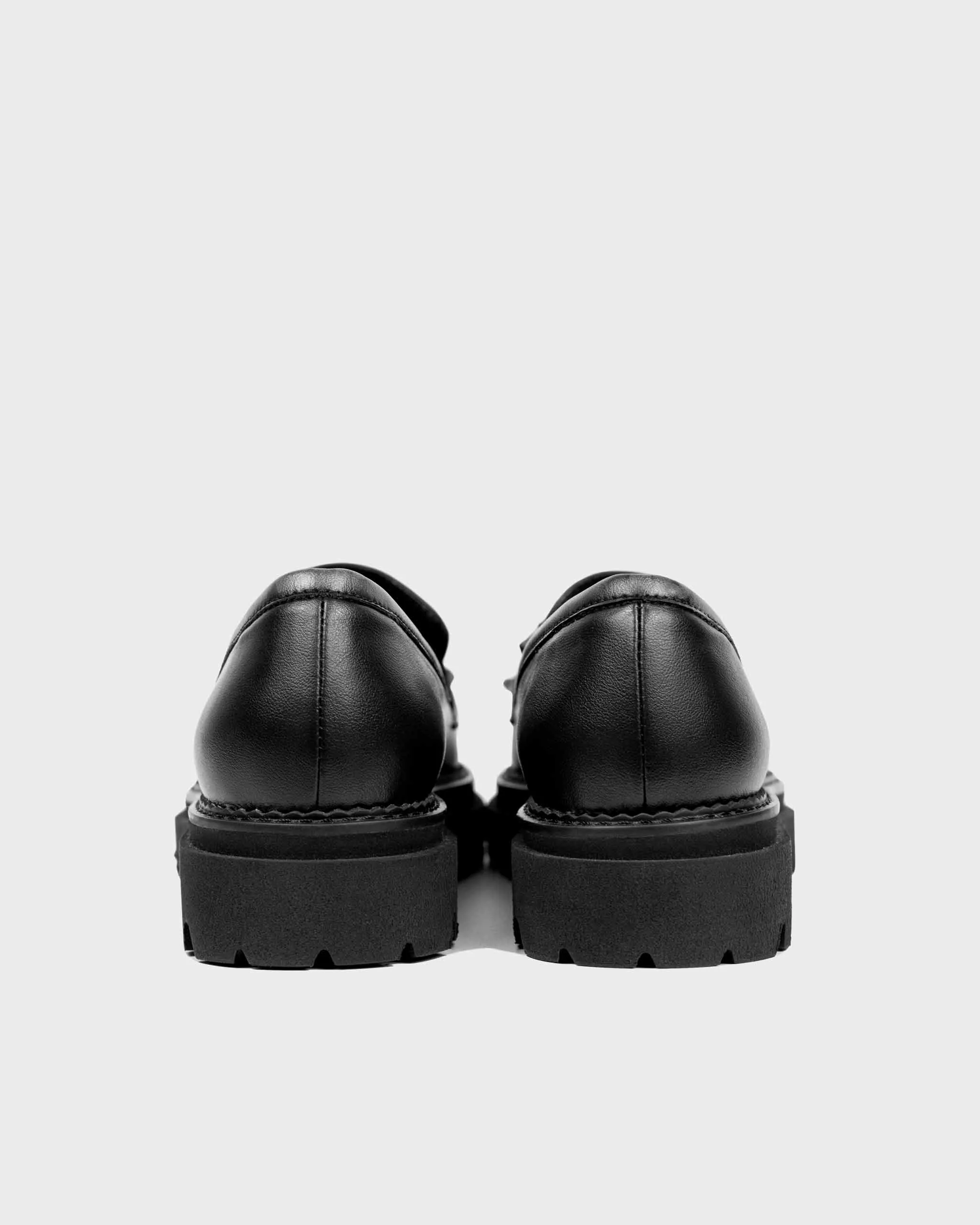 Chunky Loafers Black Grape Leather Loafers