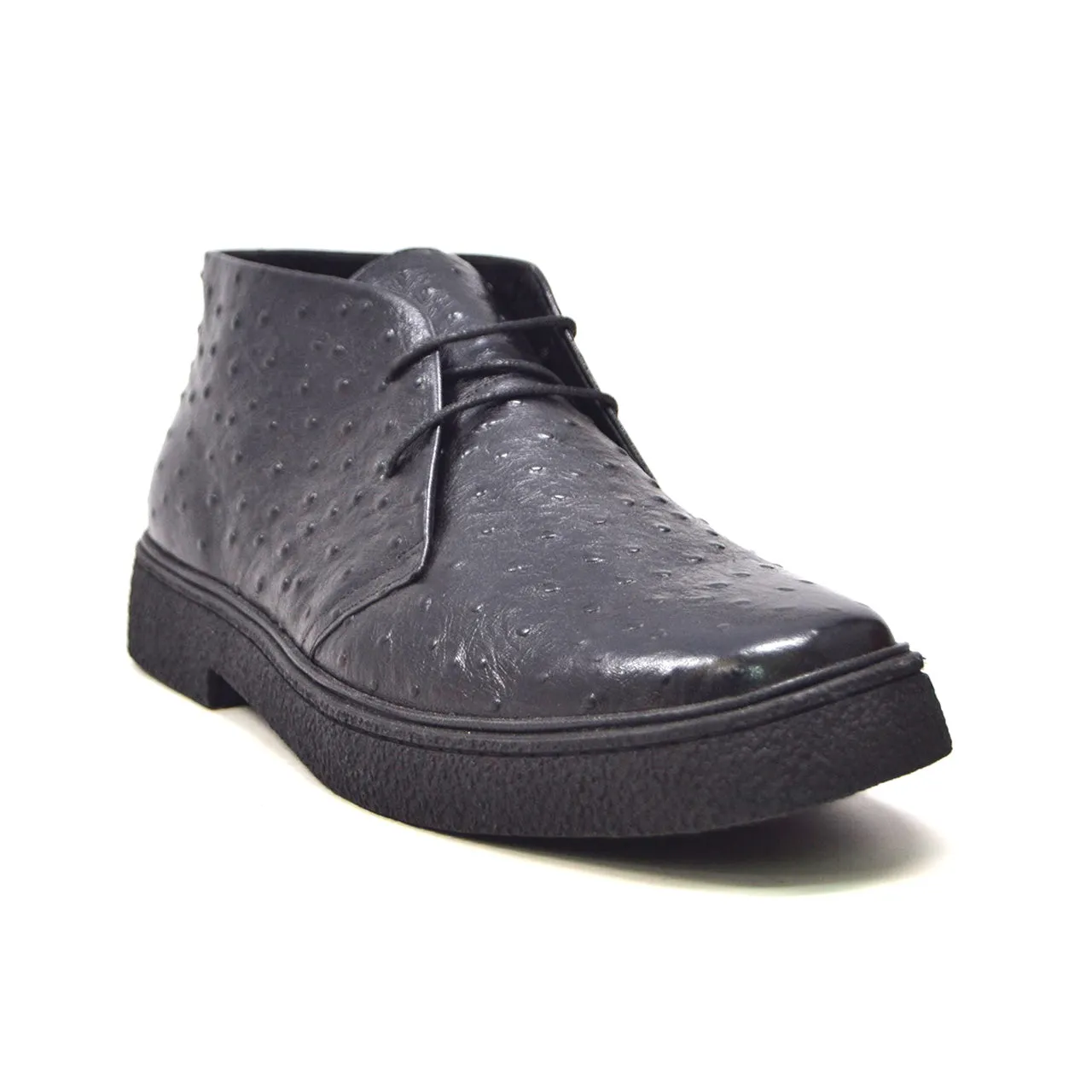 Classic Playboy Ostrich Leather Shoes - Genuine Ostrich Leather, Style, and Comfort