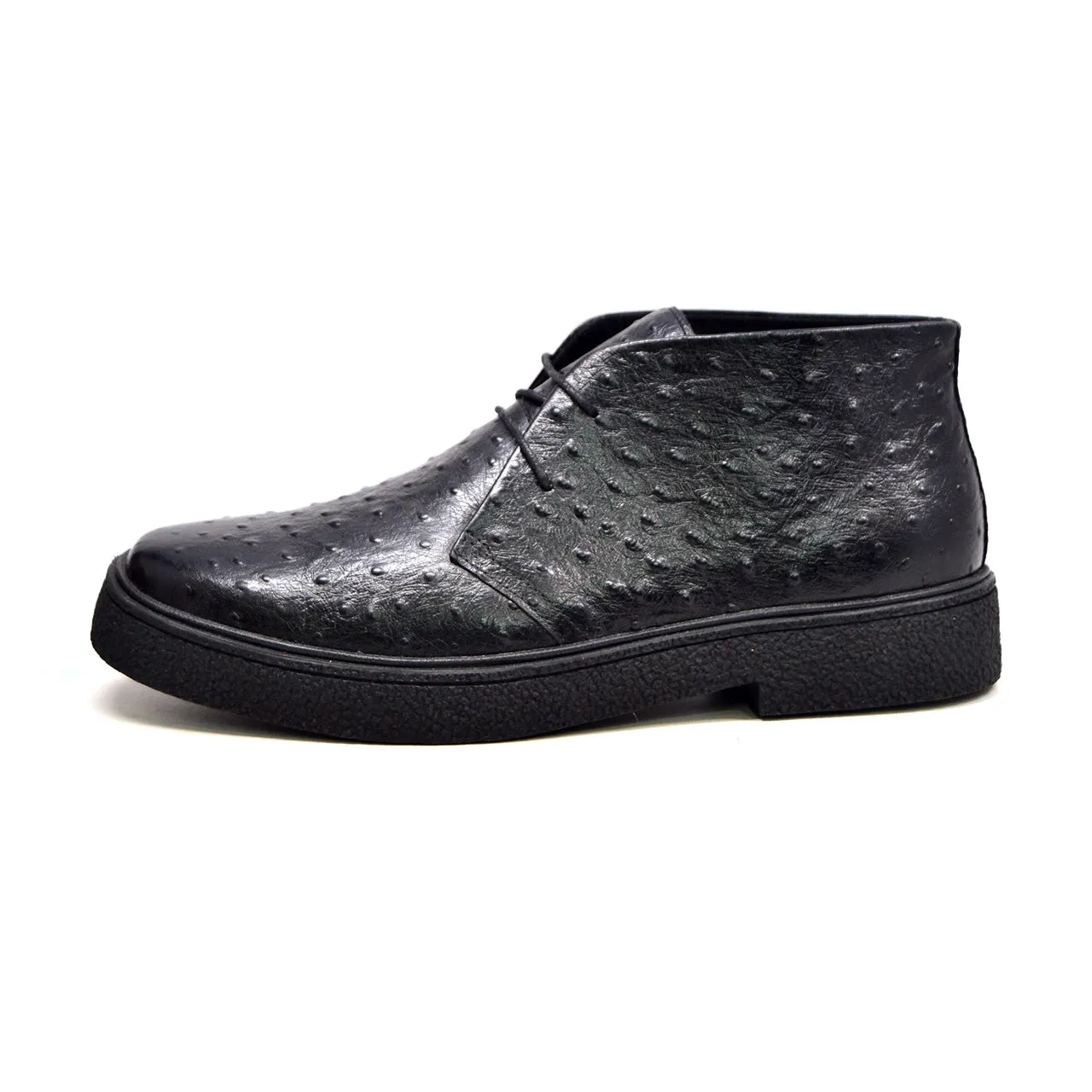 Classic Playboy Ostrich Leather Shoes - Genuine Ostrich Leather, Style, and Comfort