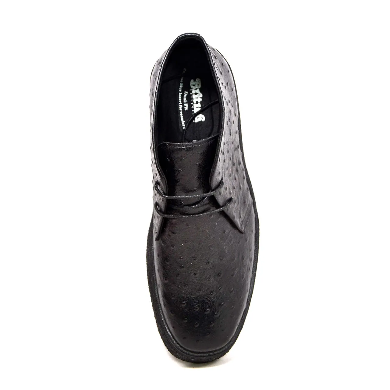 Classic Playboy Ostrich Leather Shoes - Genuine Ostrich Leather, Style, and Comfort