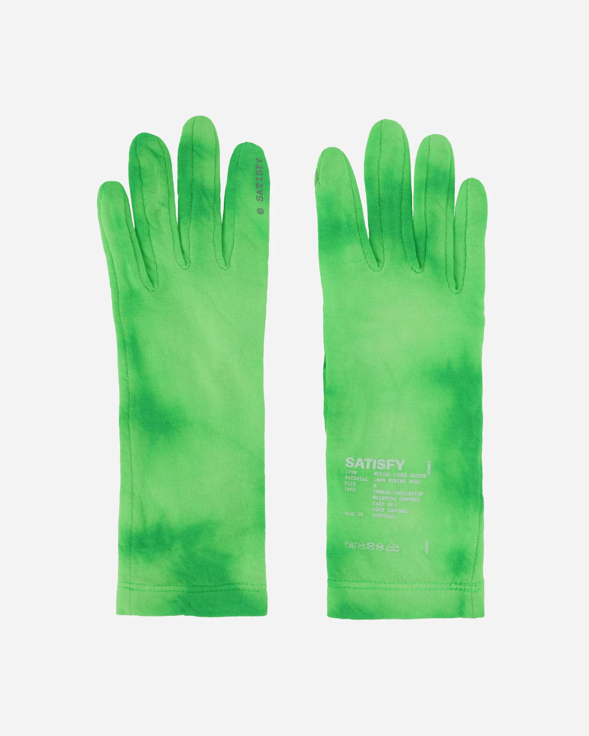 CloudMerino Liner Gloves Neon Green