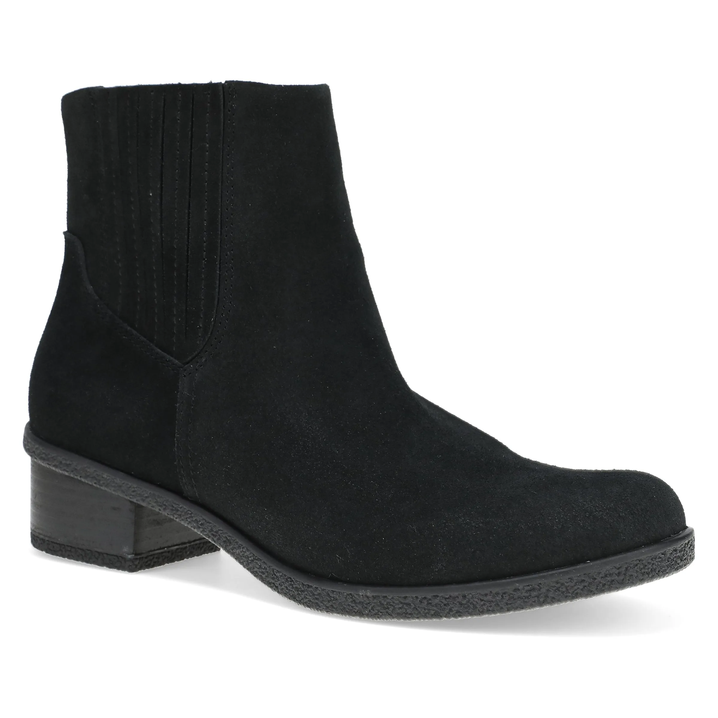 Daisie Black Waterproof Suede