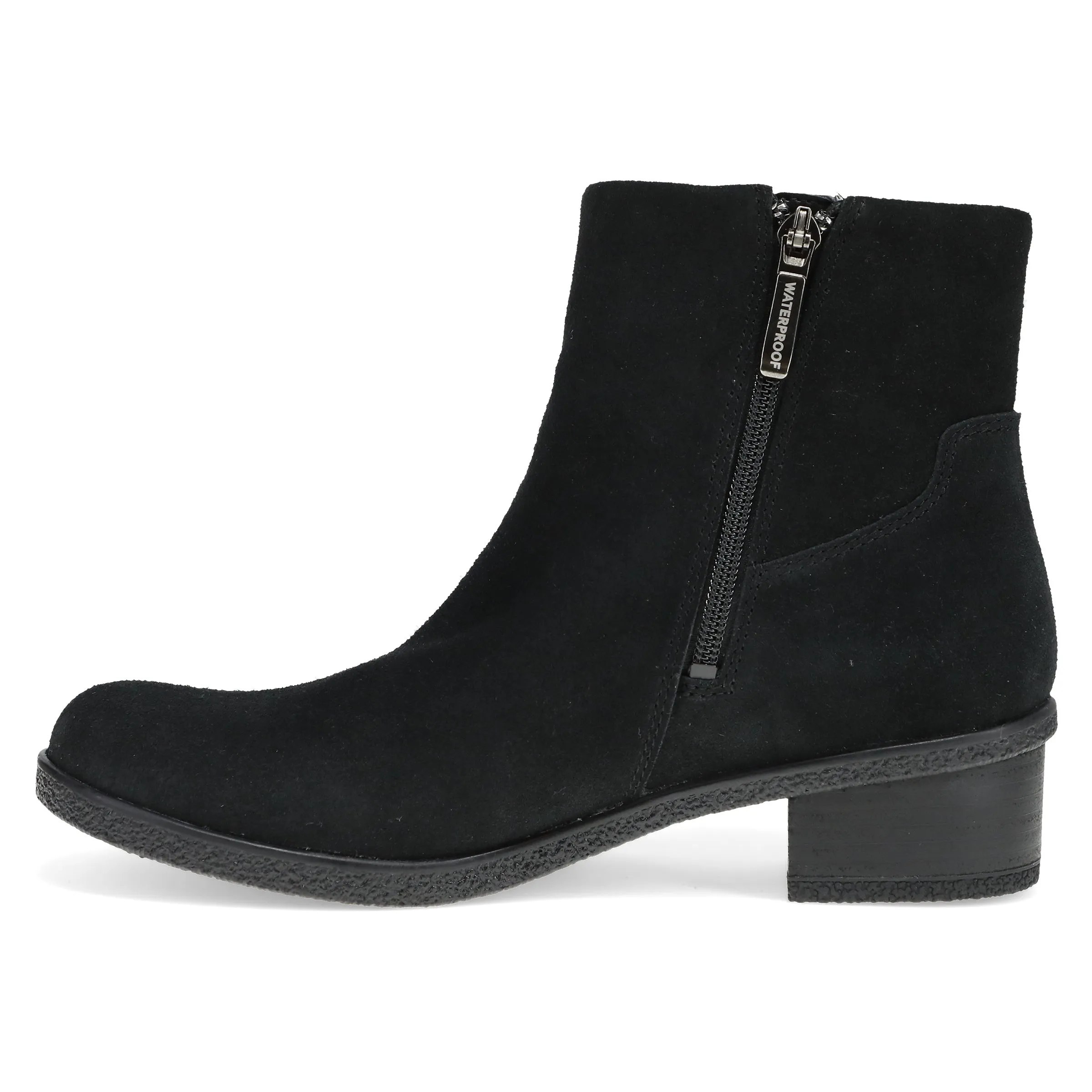 Daisie Black Waterproof Suede