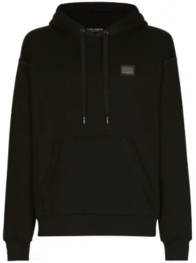 Dolce & Gabbana jersey hoodie with branded tag