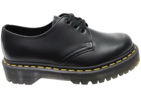 Dr Martens 1461 Bex Black Smooth Lace Up Comfortable Unisex Shoes