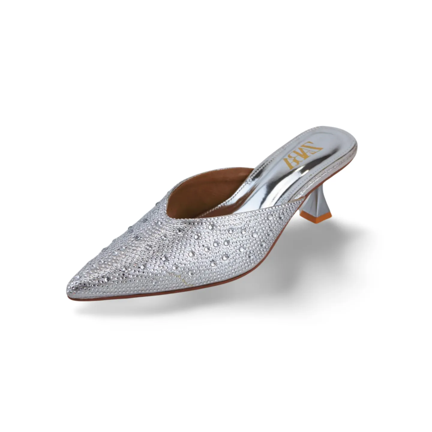 Elegant Rhinestone Embellished knife Mules