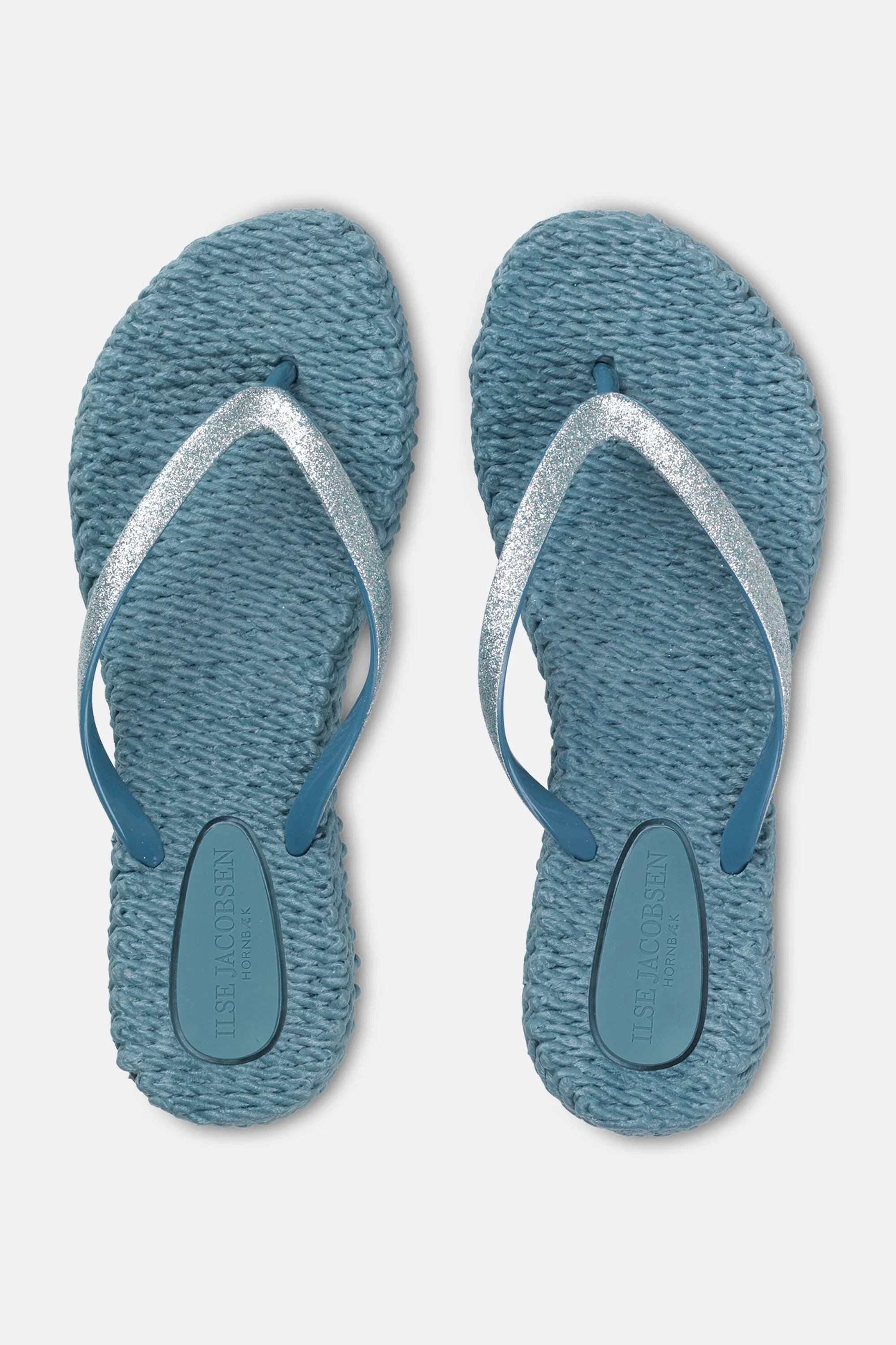 Flip Flop With Glitter - Lichen Blue