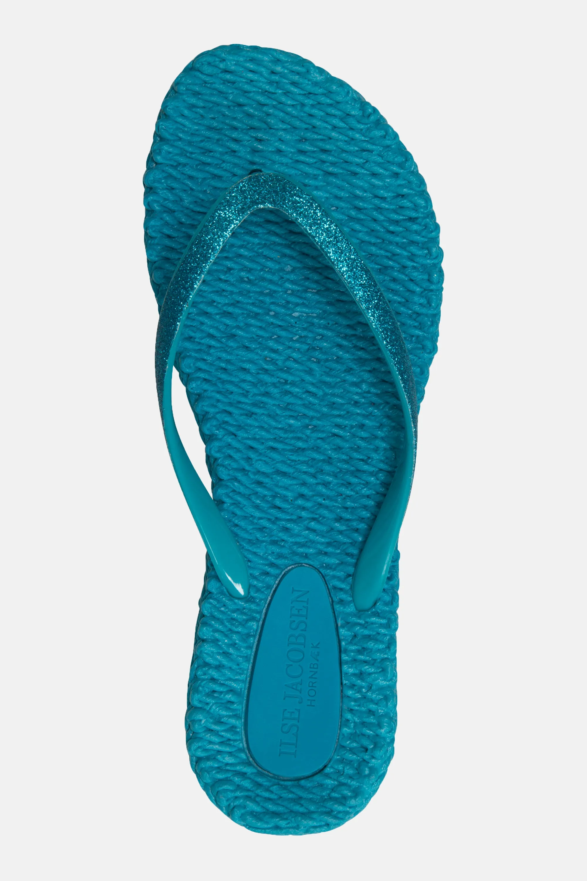 Flip Flop With Glitter - Viridian Green