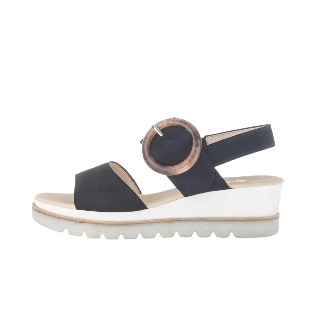 Gabor Women's Buckle Sandal Atlantik / Navy