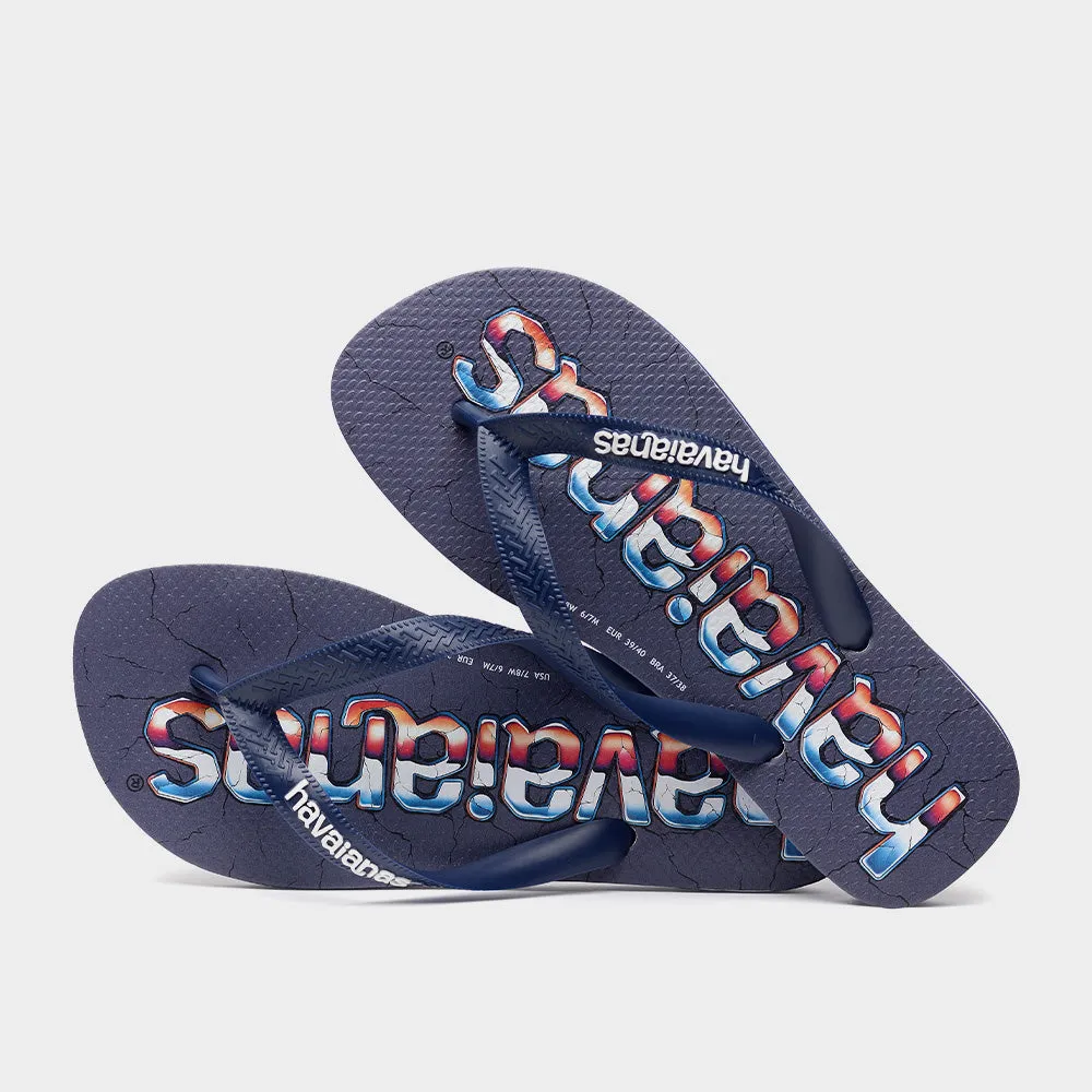 Havaianas Unisex Top Logomania Sandal Navy/Multi _ 183488 _ Navy