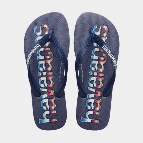 Havaianas Unisex Top Logomania Sandal Navy/Multi _ 183488 _ Navy