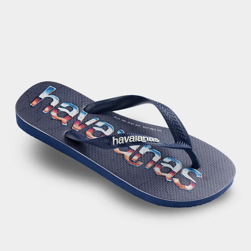 Havaianas Unisex Top Logomania Sandal Navy/Multi _ 183488 _ Navy