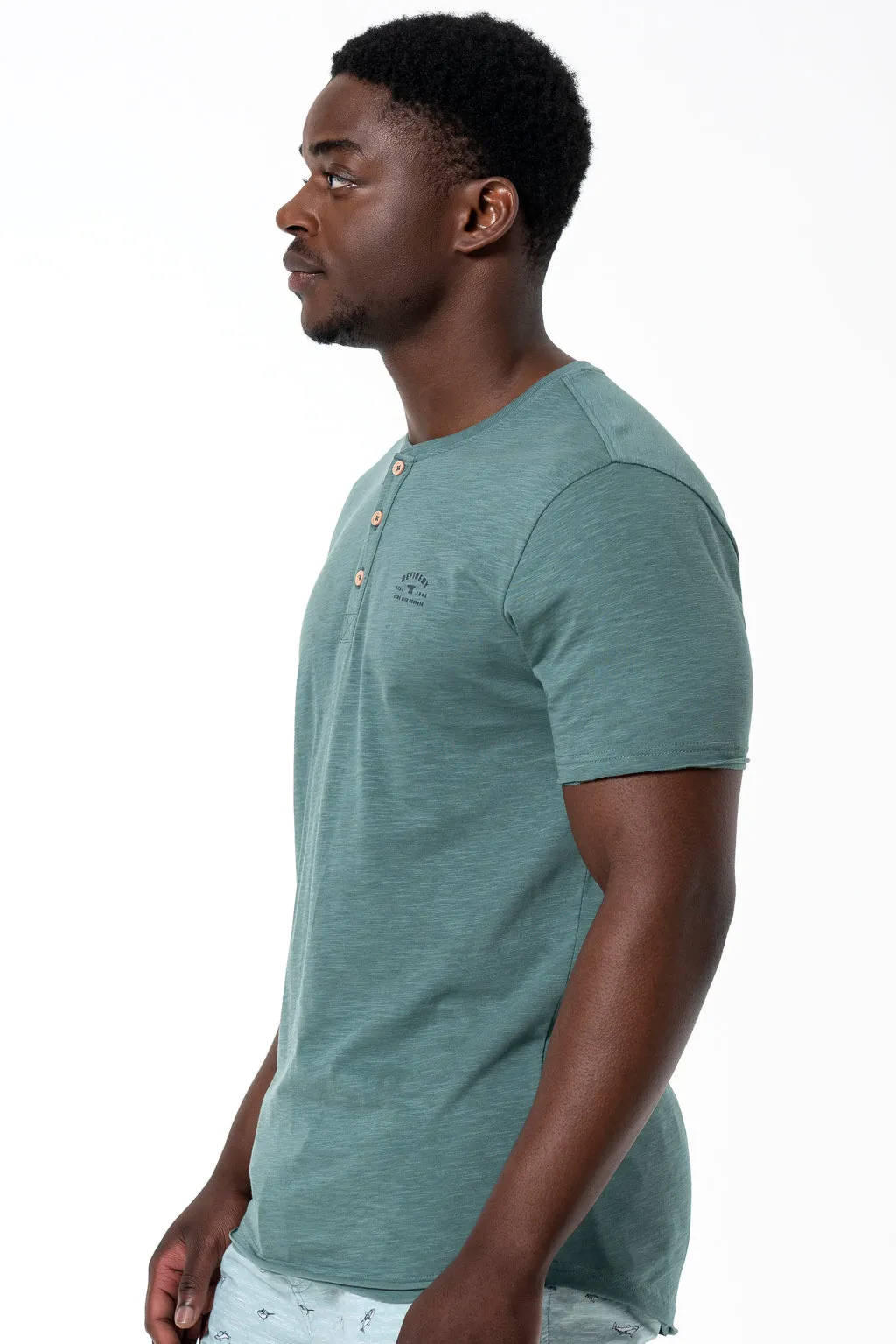 Henley T-Shirt _ 141367 _ Green