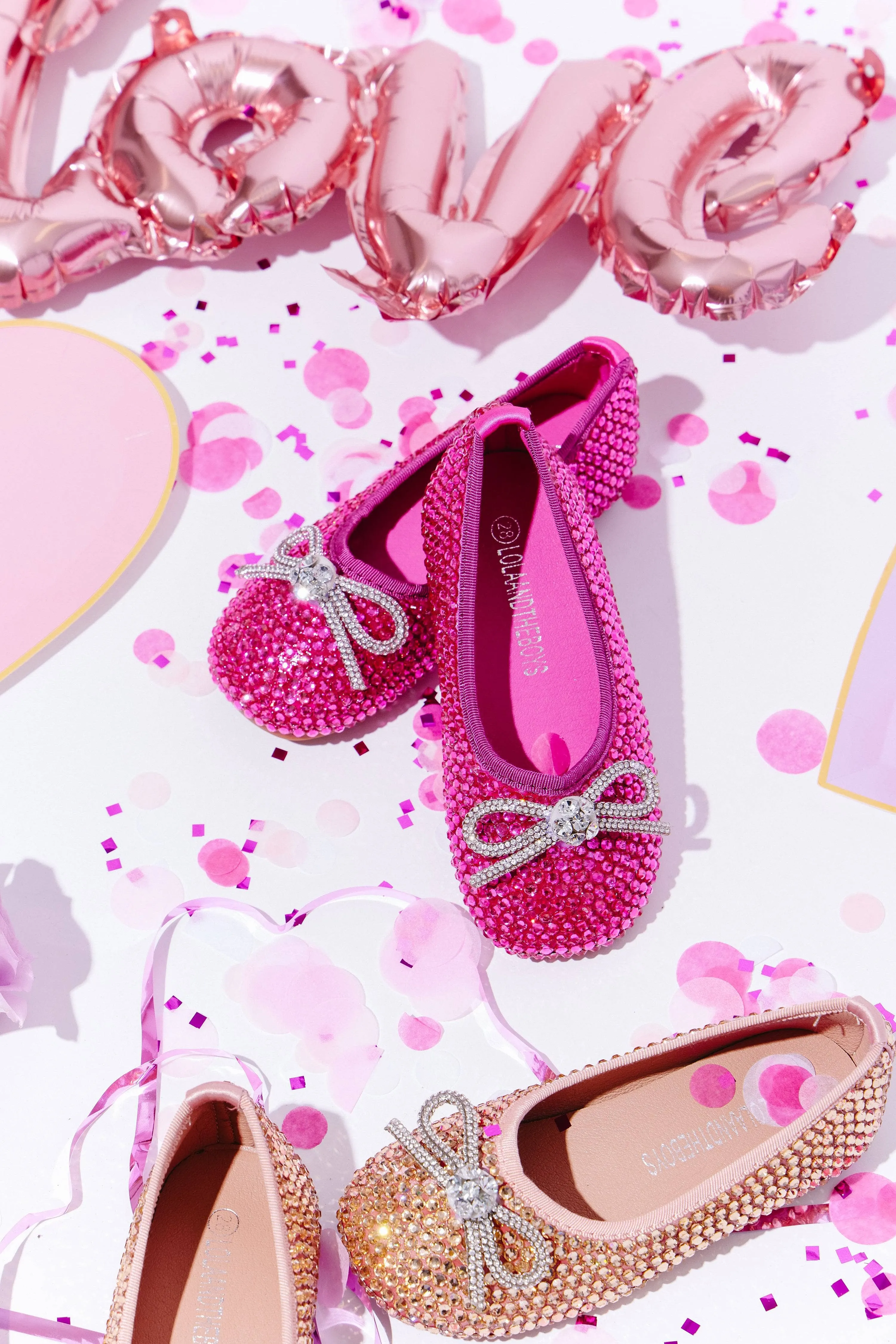 Hot Pink Sparkle Ballet Flat