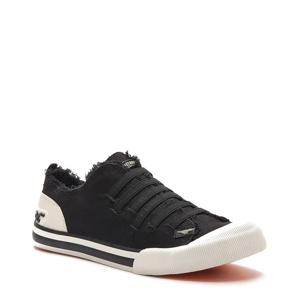 Joint Black Canvas Sneaker