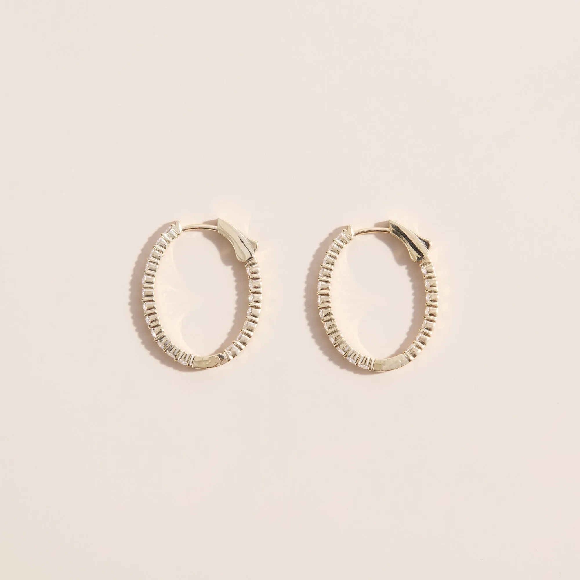 Lab Grown Diamond Oval Hoops, Arika