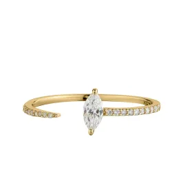 MARQUISE SHAPED OPEN DIAMOND BAND