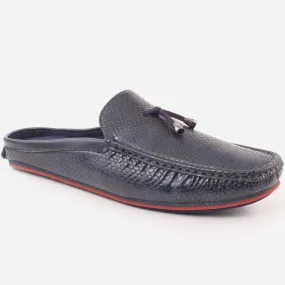 Men "CARLE" Square Toe Rubber Sole Moccasins