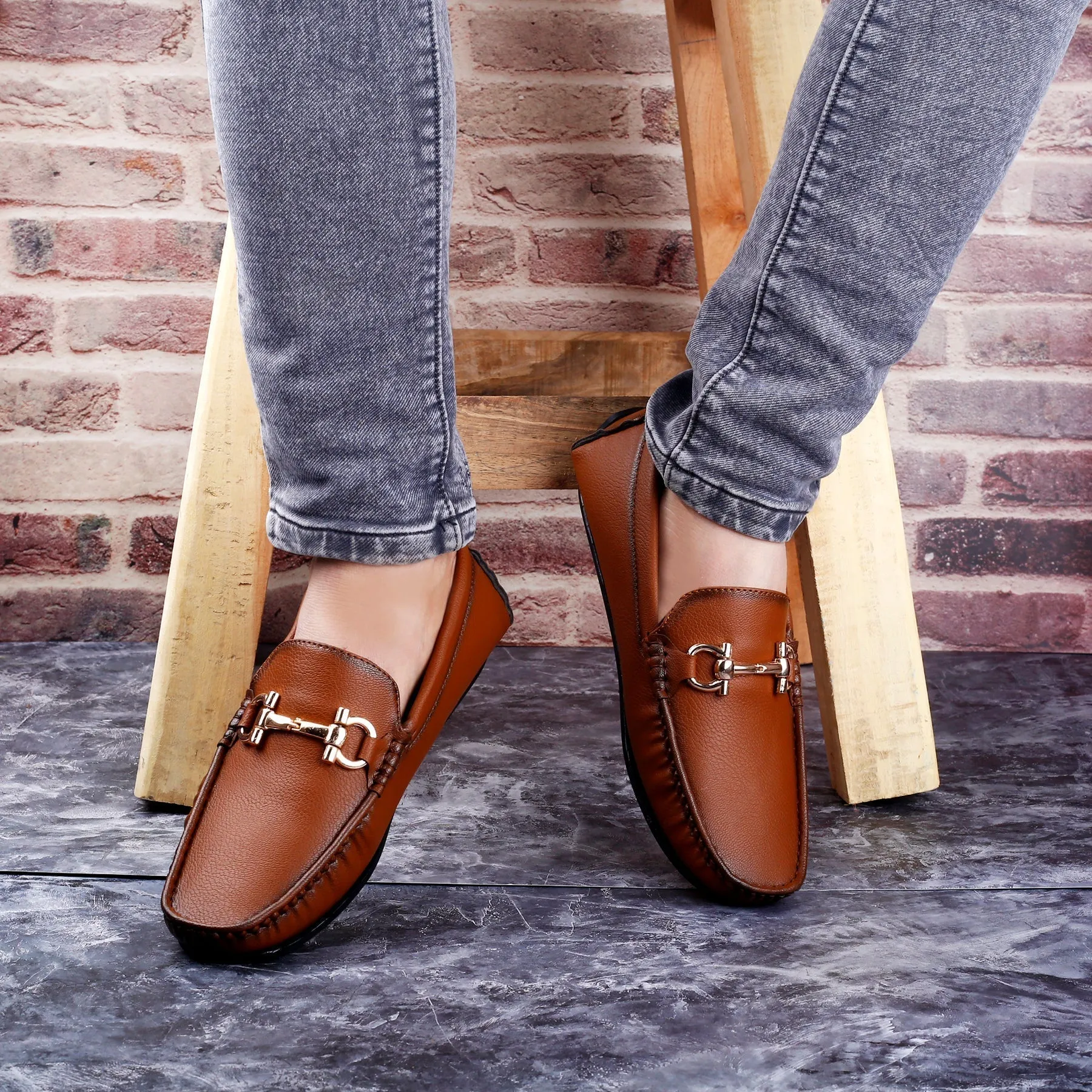 Men's Faux Leather Slip-on Loafers