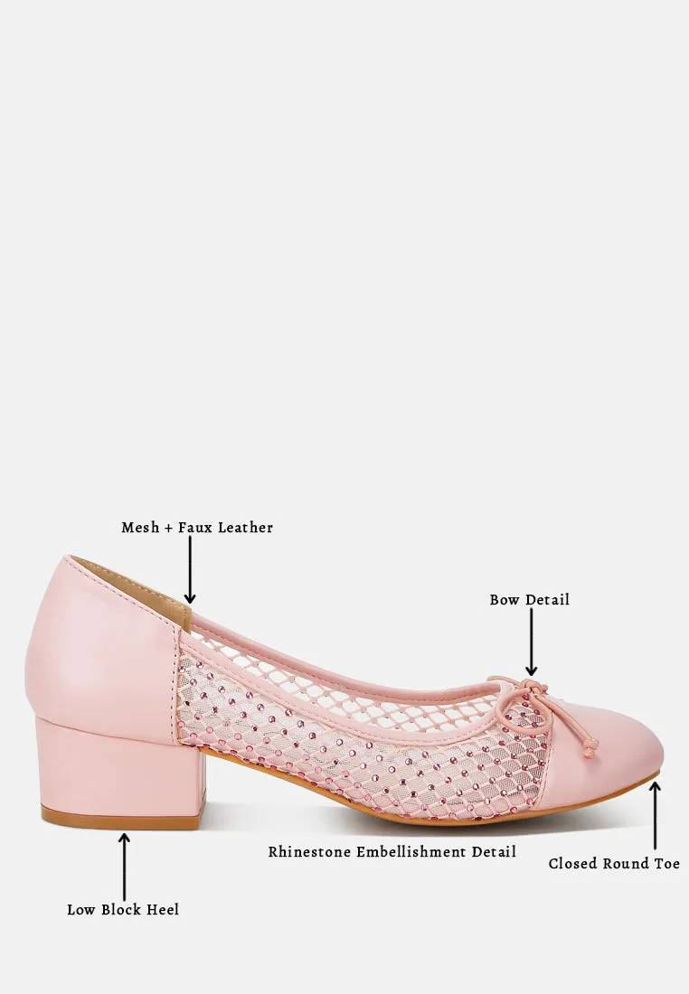 Mesh Ballerina Pumps By Ruw