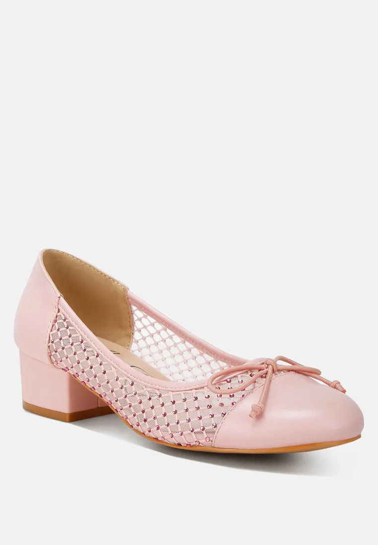 Mesh Ballerina Pumps By Ruw