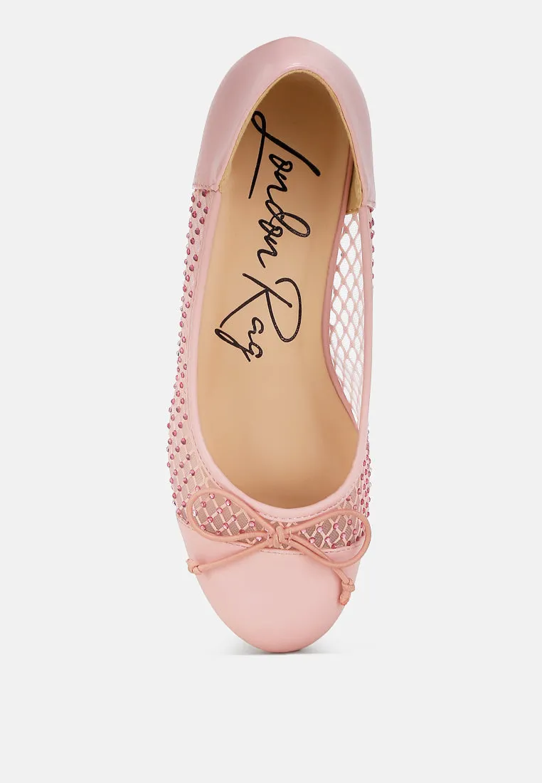 Mesh Ballerina Pumps By Ruw