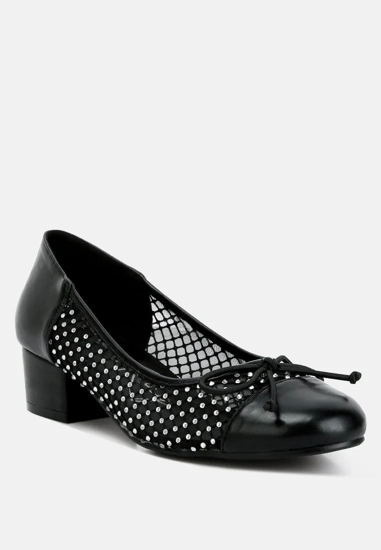 Mesh Ballerina Pumps By Ruw