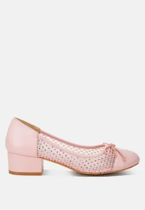 Mesh Ballerina Pumps By Ruw